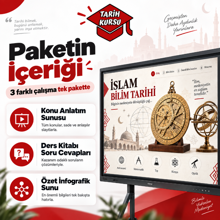 Maarif Model İslam Bilim Tarihi Öğretmen Ders Paketi | Seçmeli Ders