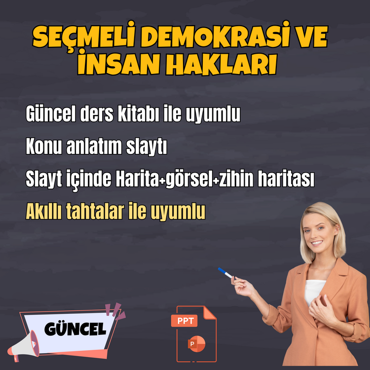 SEÇMELİ DEMOKRASİ VE İNSAN HAKLARI DERSİ SLAYTI
