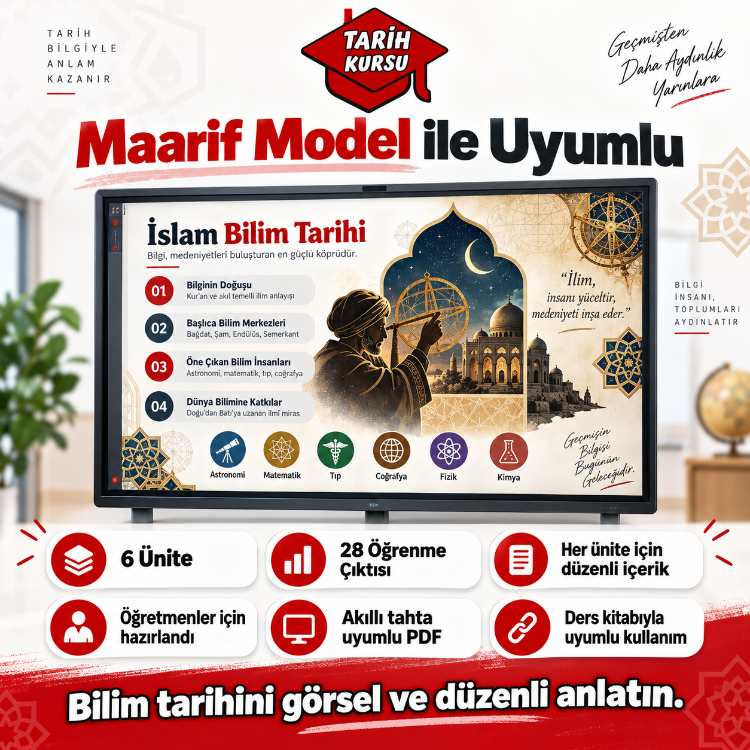 Maarif Model İslam Bilim Tarihi Öğretmen Ders Paketi | Seçmeli Ders