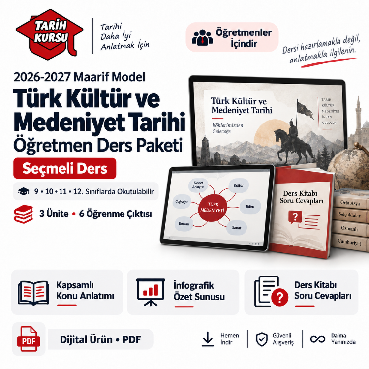 2026-2027 Maarif Model Türk Kültür ve Medeniyet Tarihi Öğretmen Ders Paketi