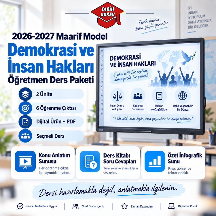 Maarif Model Demokrasi ve İnsan Hakları Öğretmen Ders Paketi | Seçmeli Ders