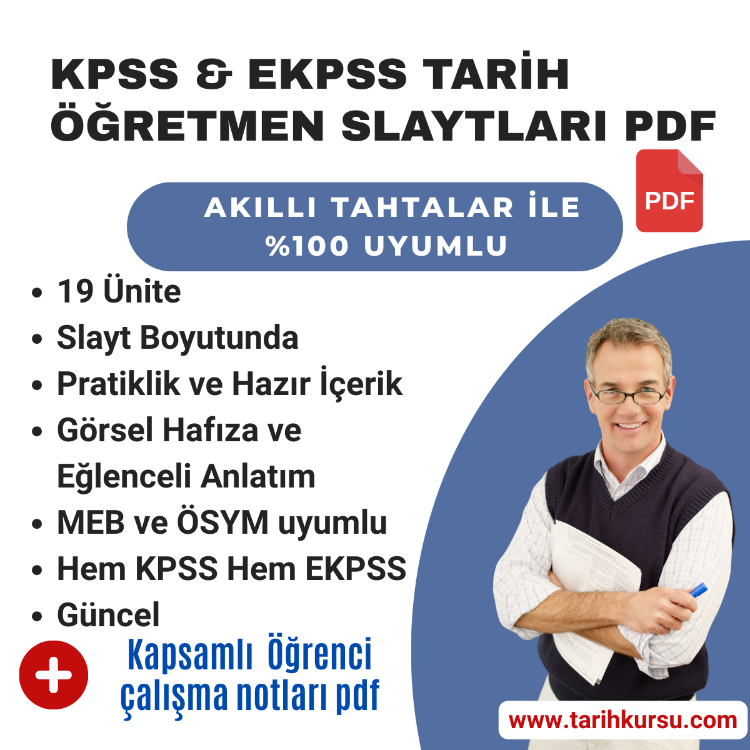 KPSS & EKPSS ÖĞRETMEN KONU ANLATIM SLAYTLARI + ÖĞRENCİ ÇALIŞMA NOTLARI