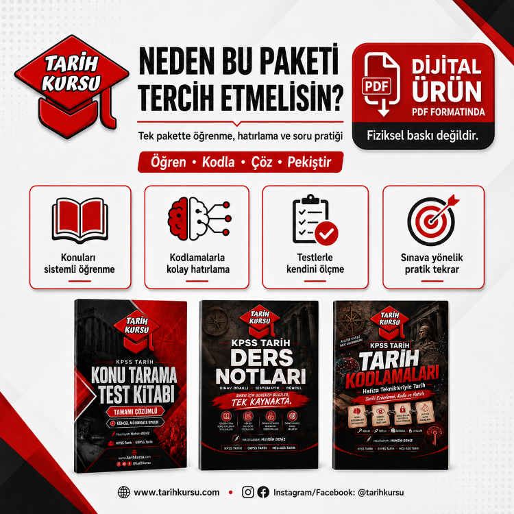 KPSS TARİH ÖĞRENCİ PAKETİ | 3 PDF