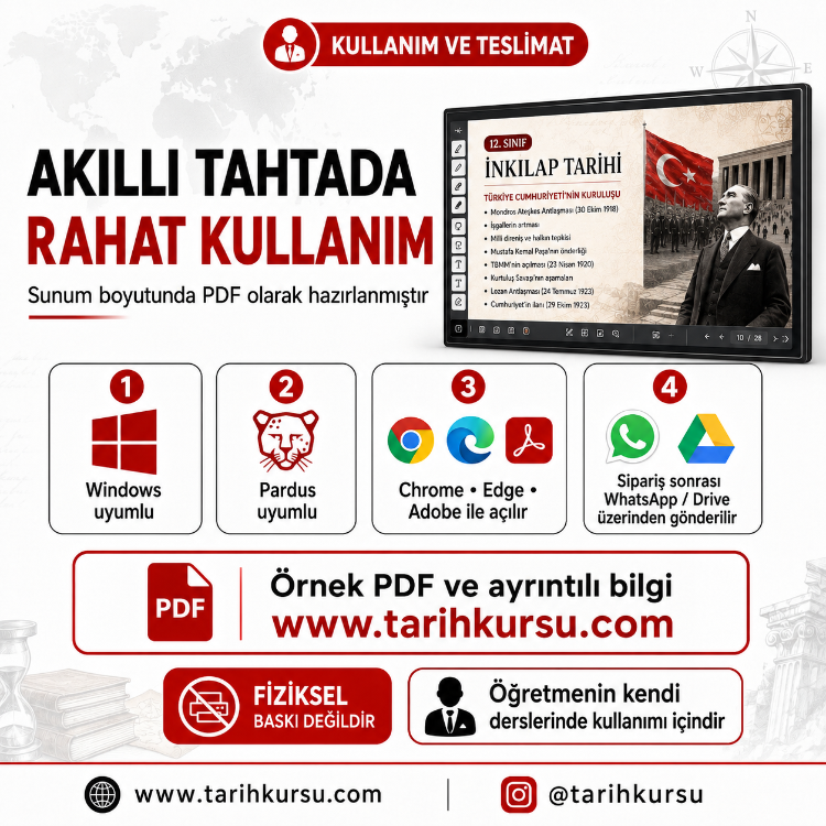 2026-2027 Zorunlu Tarih Dersleri Öğretmen Paketi | 9 + 10 + 11 + 12