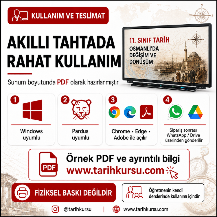 2026-2027 Maarif Model 11. Sınıf Tarih Öğretmen Ders Paketi