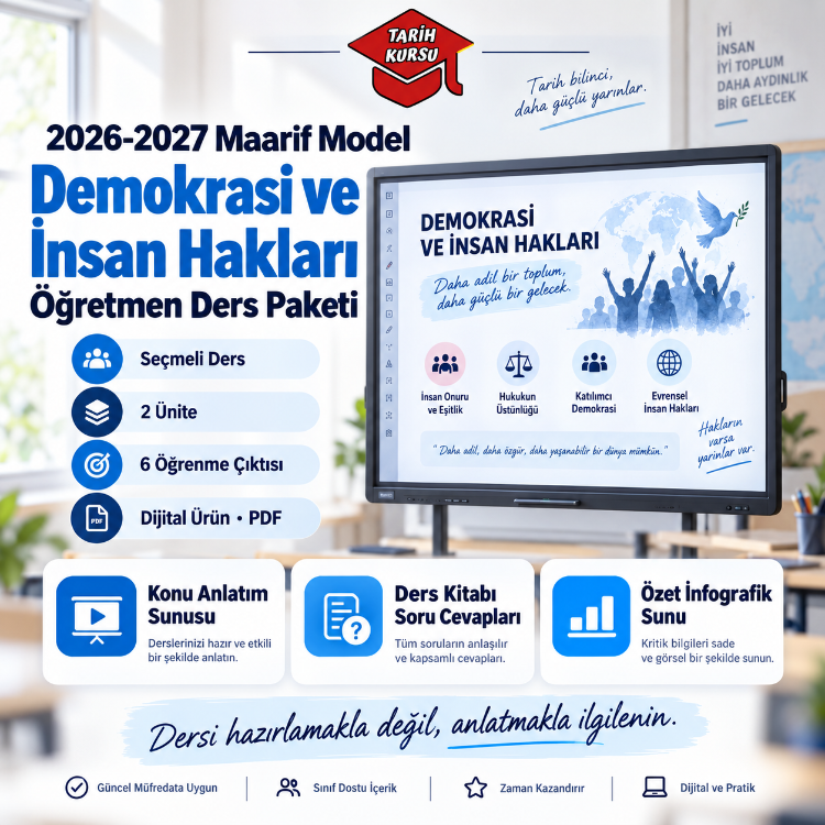 Maarif Model Demokrasi ve İnsan Hakları Öğretmen Ders Paketi | Seçmeli Ders
