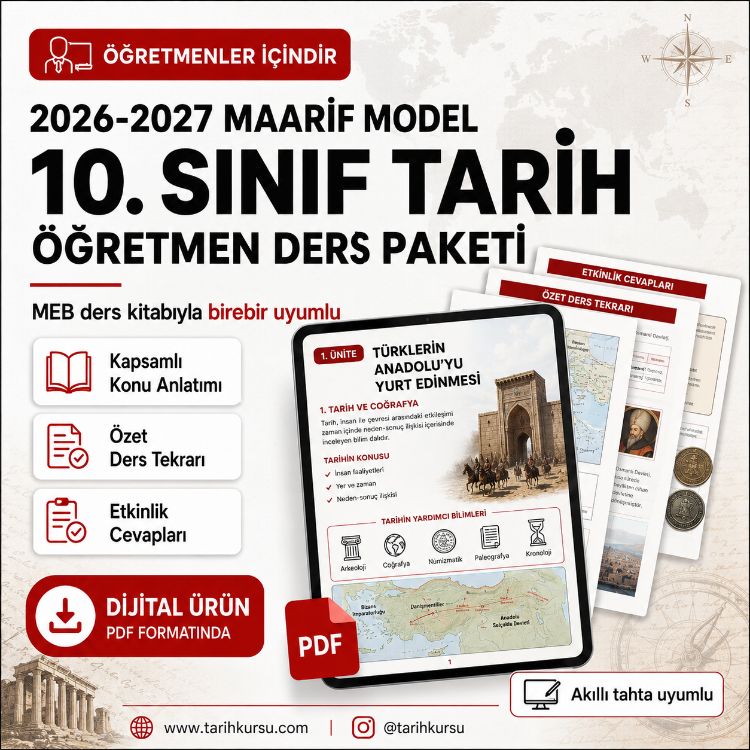 2026-2027 Maarif Model 10. Sınıf Tarih Öğretmen Ders Paketi