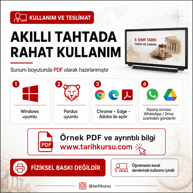 2026-2027 Maarif Model 9. Sınıf Tarih Öğretmen Ders Paketi