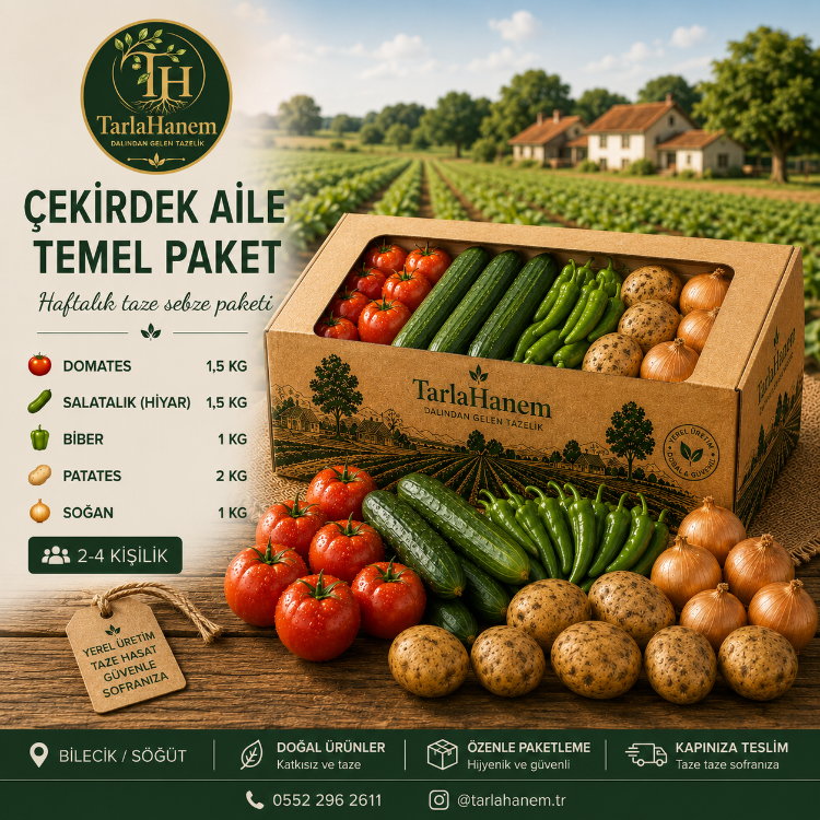 Bizimle iletişime geçin ÇEKİRDEK AİLE TEMEL PAKET 
