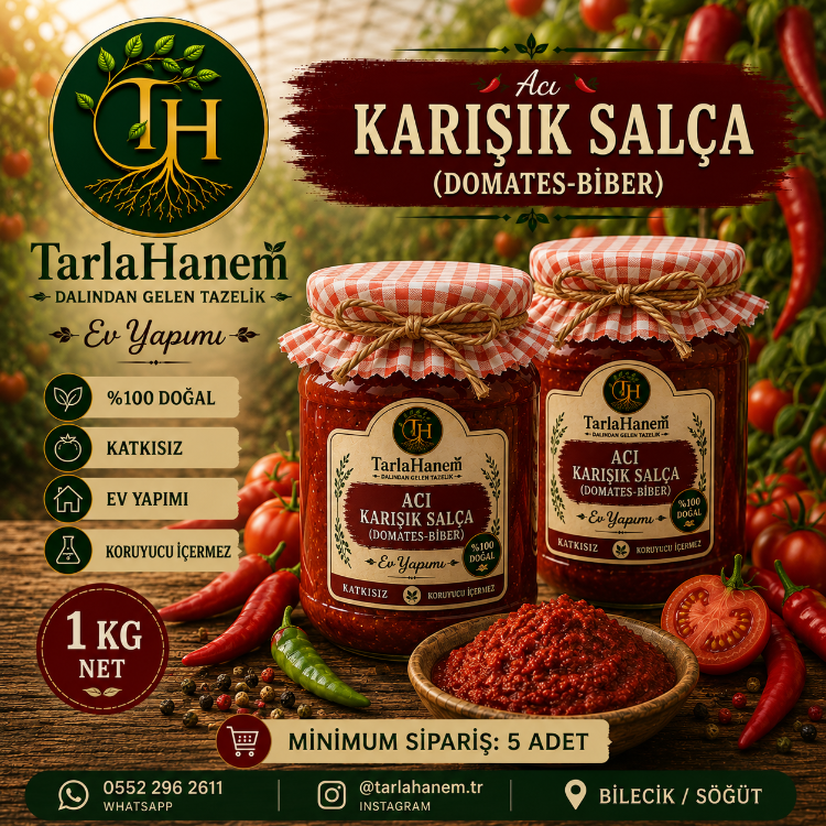 Bizimle iletişime geçin ACI KARIŞIK SALÇA ( en az 5 adet sipariş )