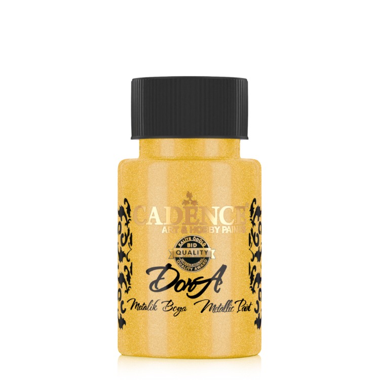 Dora Metalik Boya 121 Brilliant Gold 50ml – Cadence