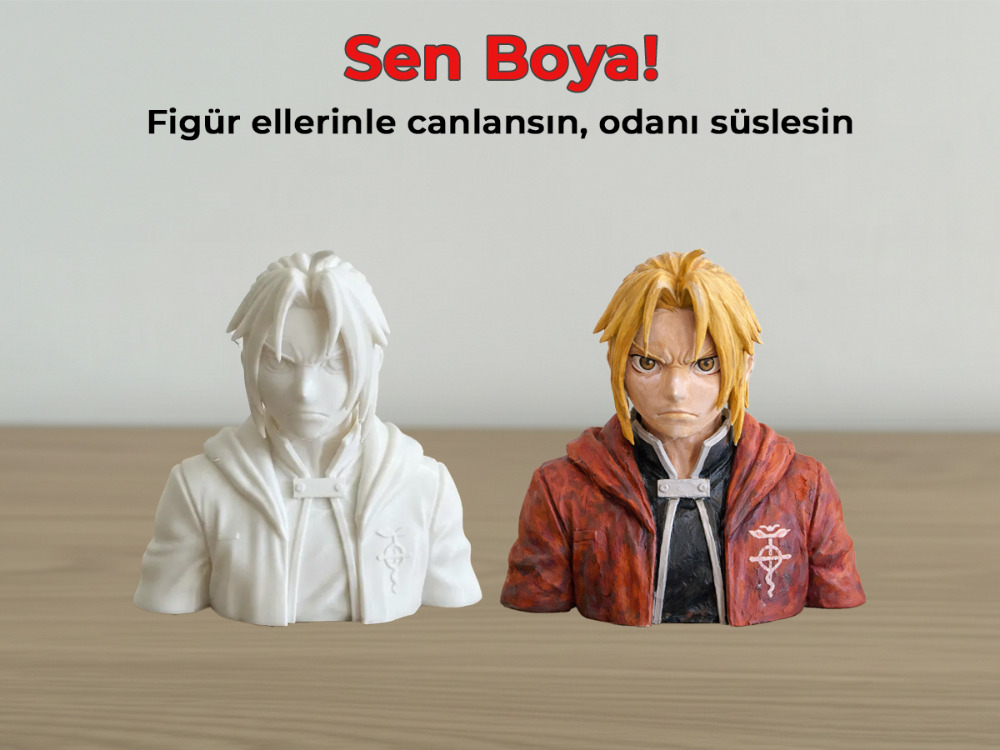 Edward Elric Figür Boyama Kiti - Metal Simyacı'nın Kaderini Sen Renklendir