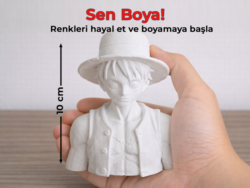 Monkey D. Luffy Figür Boyama Kiti - Kendi Korsanlar Kralını Yarat