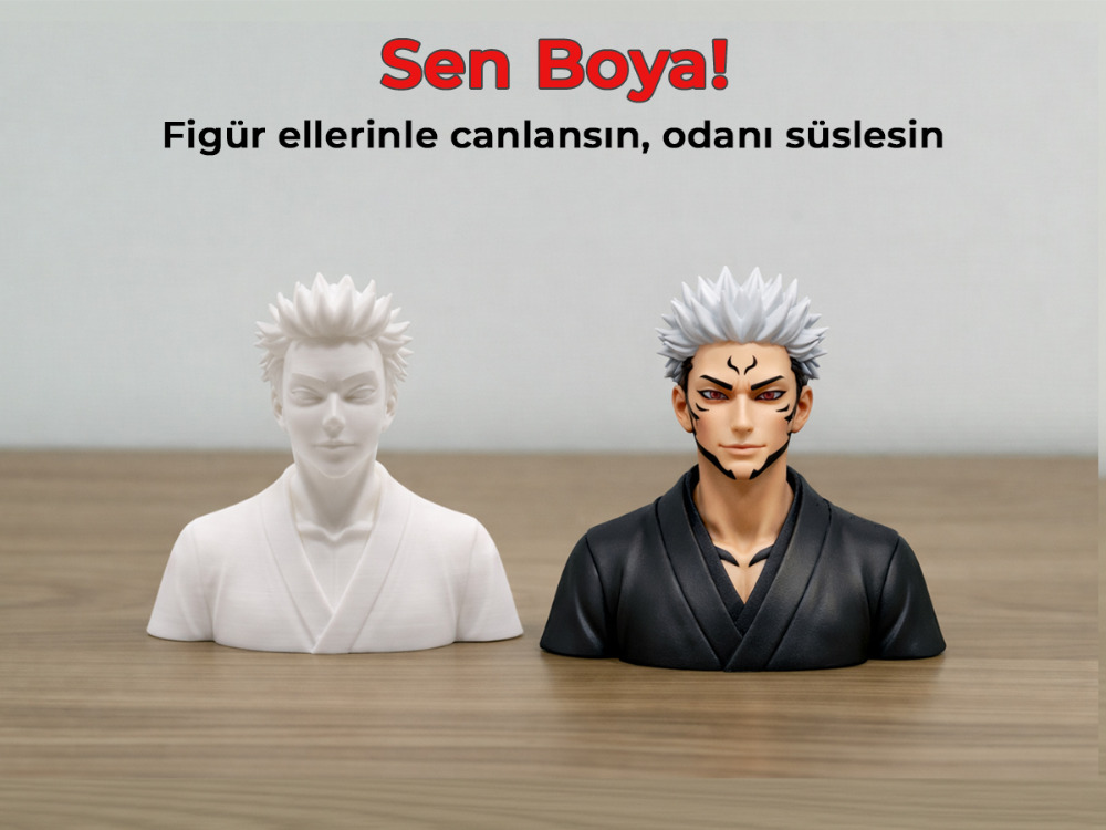 Sukuna Figür Boyama Kiti - Kendi Lanetler Kralını Yarat (Full Set)