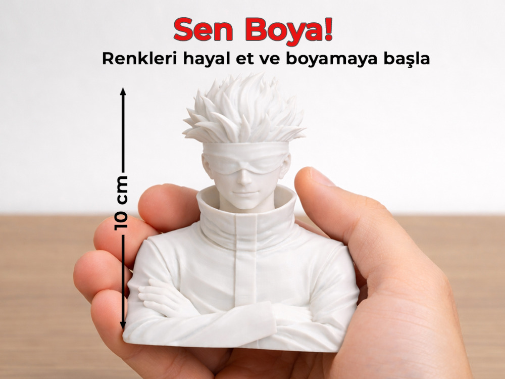 Gojo Satoru Figür Boyama Kiti - "En Güçlü" Büyücüyü Sen Tasarla