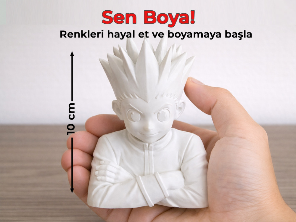 Gon Freecss Figür Boyama Kiti - Kendi Avcı Hikayeni Renklendirmeye Başla