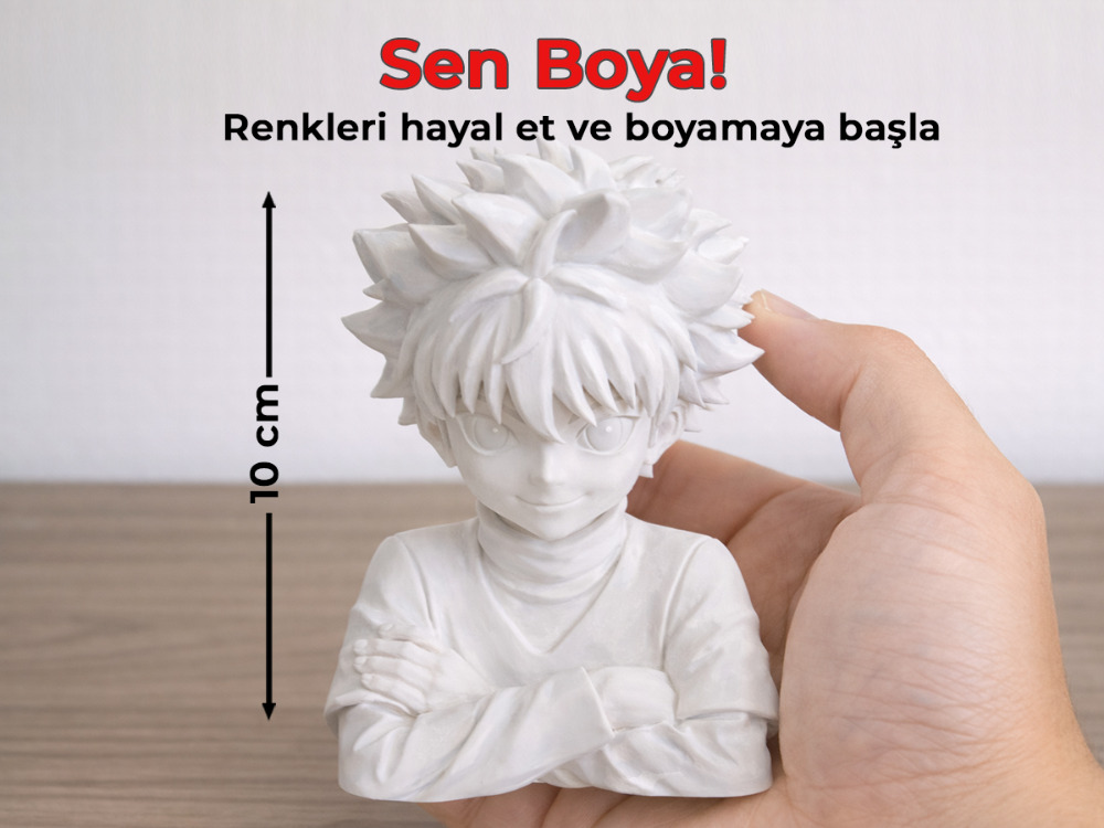 Killua Zoldyck Figür Boyama Kiti - Elektriğin Hızını Sanatınla Yakala