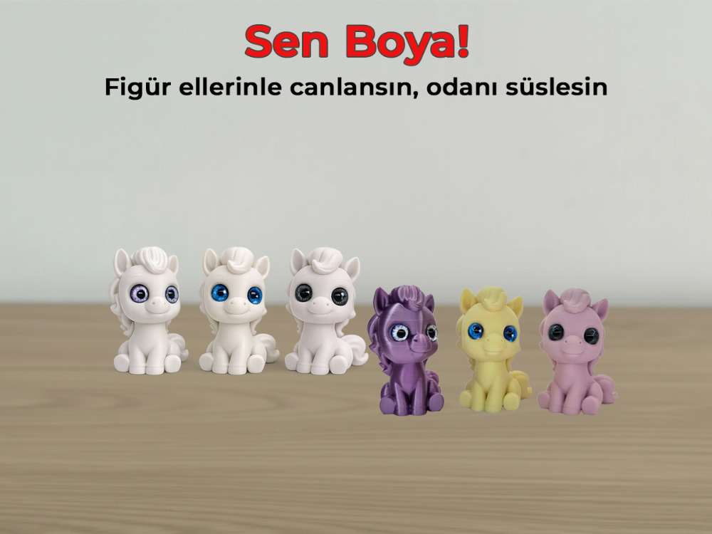 My Little Pony DIY Mini Set - 3’lü Paket & Sürpriz Göz Detaylı
