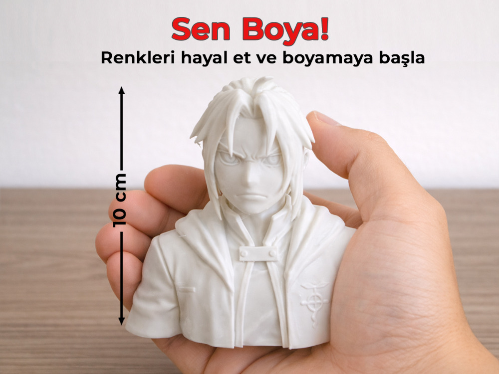 Edward Elric Figür Boyama Kiti - Metal Simyacı'nın Kaderini Sen Renklendir