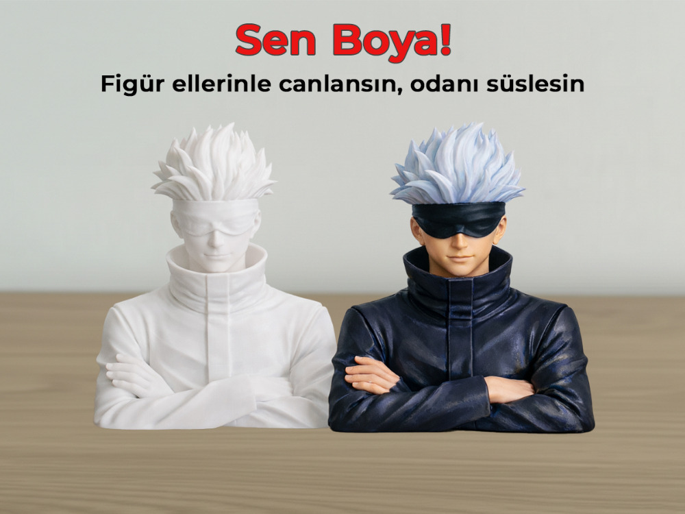 Gojo Satoru Figür Boyama Kiti - "En Güçlü" Büyücüyü Sen Tasarla