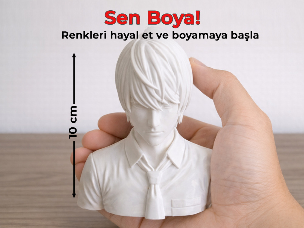 Light Yagami Figür Boyama Kiti - Yeni Dünyanın Tanrısını Sen Renklendir