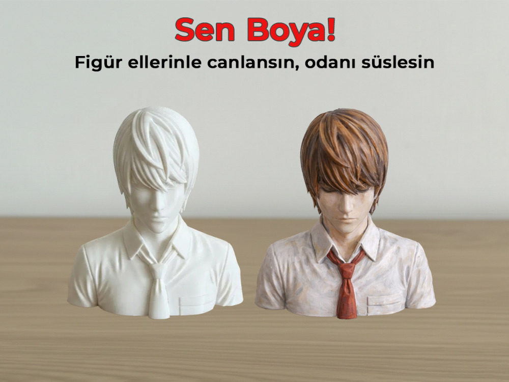Light Yagami Figür Boyama Kiti - Yeni Dünyanın Tanrısını Sen Renklendir