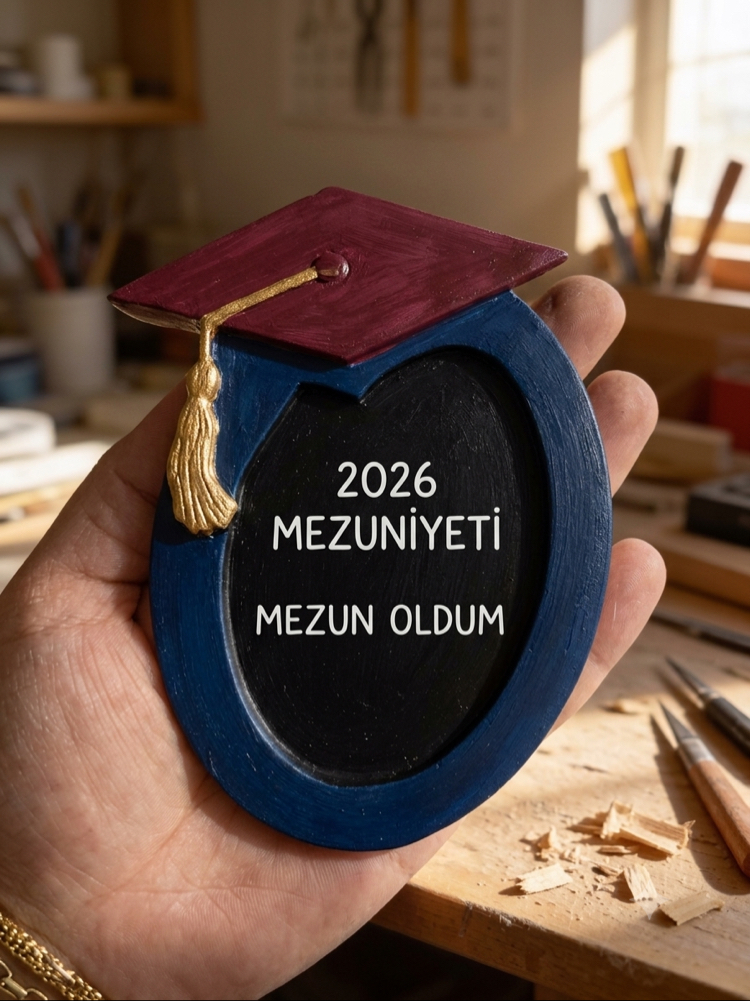 Hazır Boyalı & Mıknatıslı Mezuniyet Hatırası
