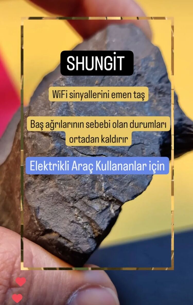 Shungit ham parça