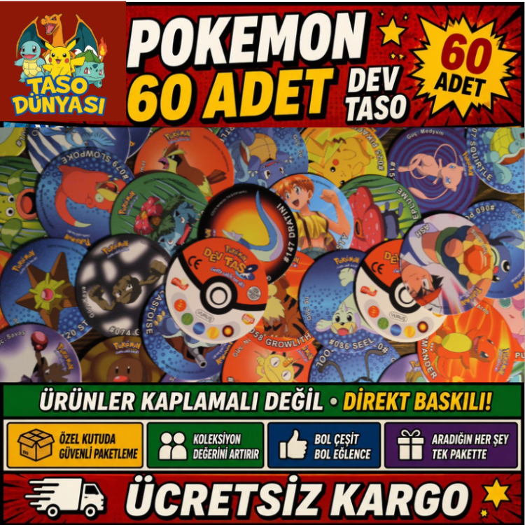 POKEMON DEV TASO 60 ADET