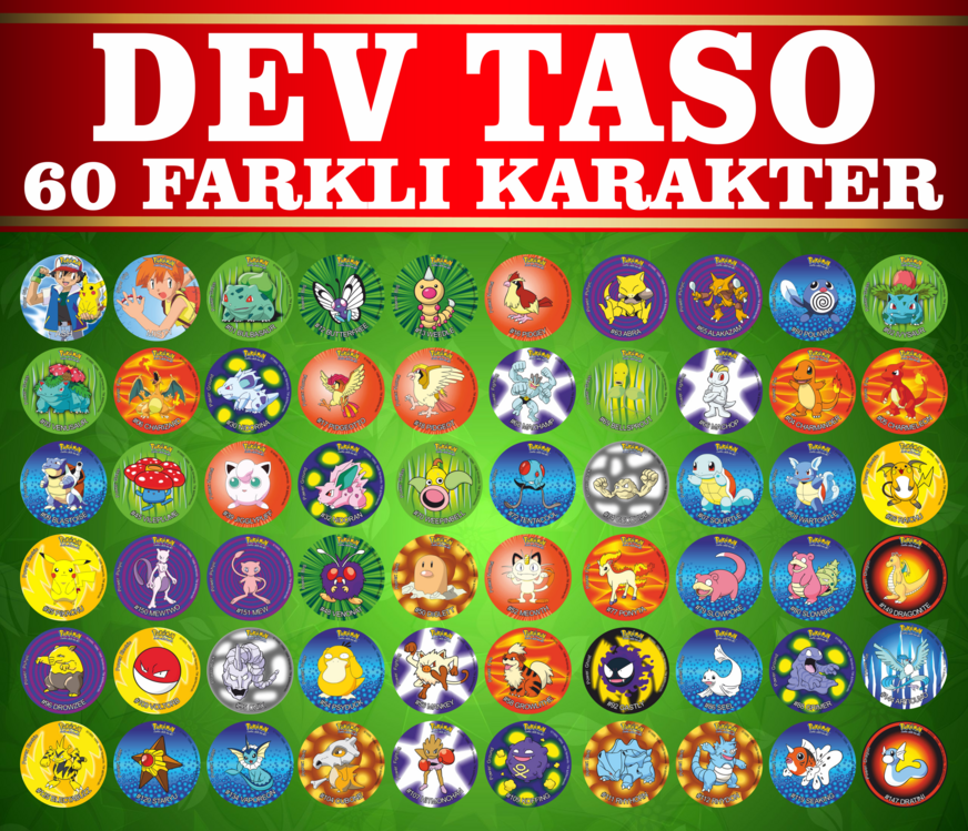 POKEMON DEV TASO 60 ADET