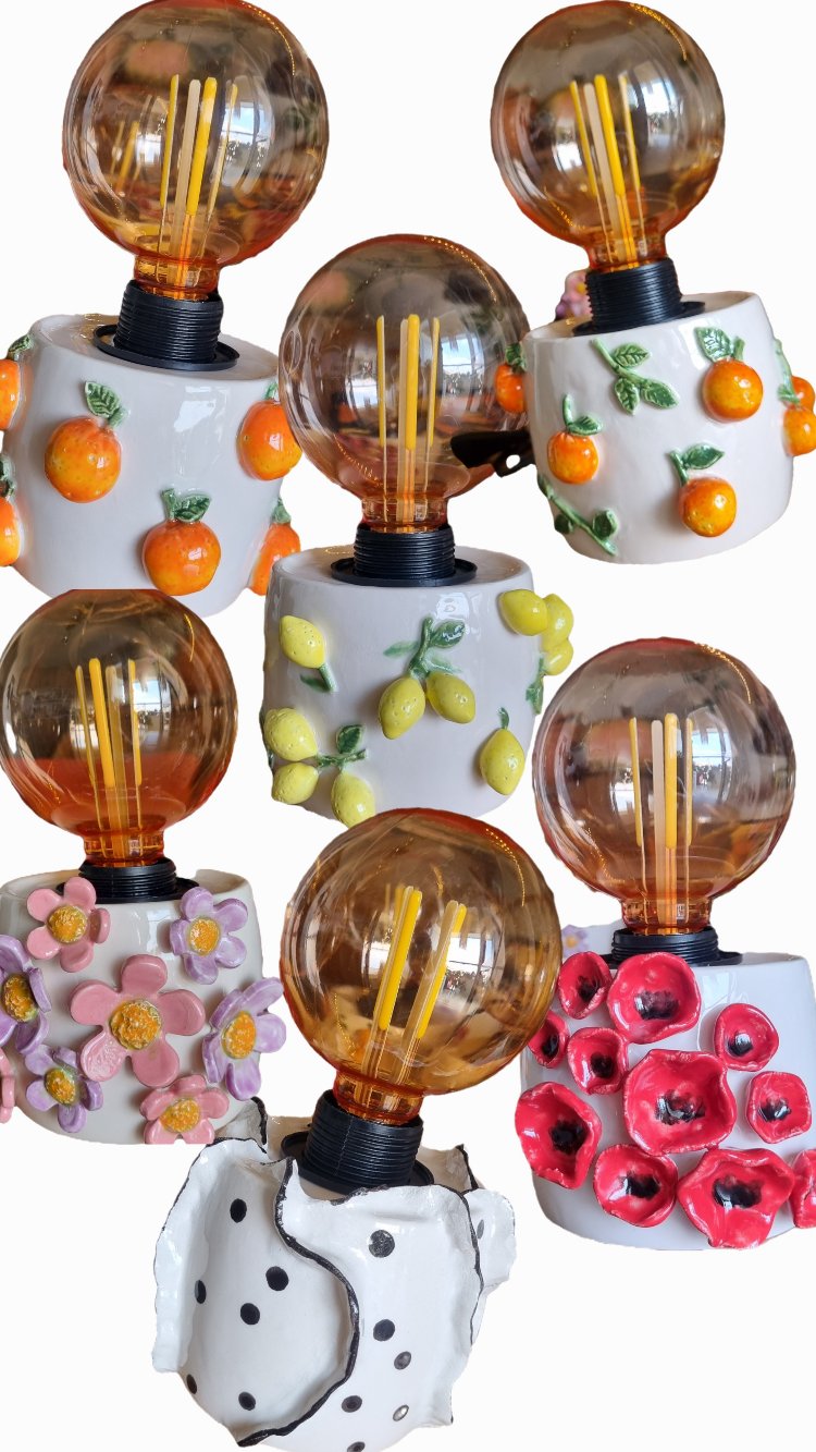 seramik abajur altligi