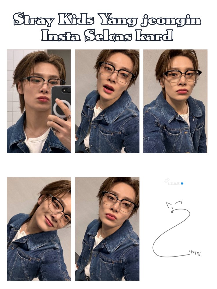 YANG JEONGİN SELCAS FOTOKART SETİ INSTA KART VERS.