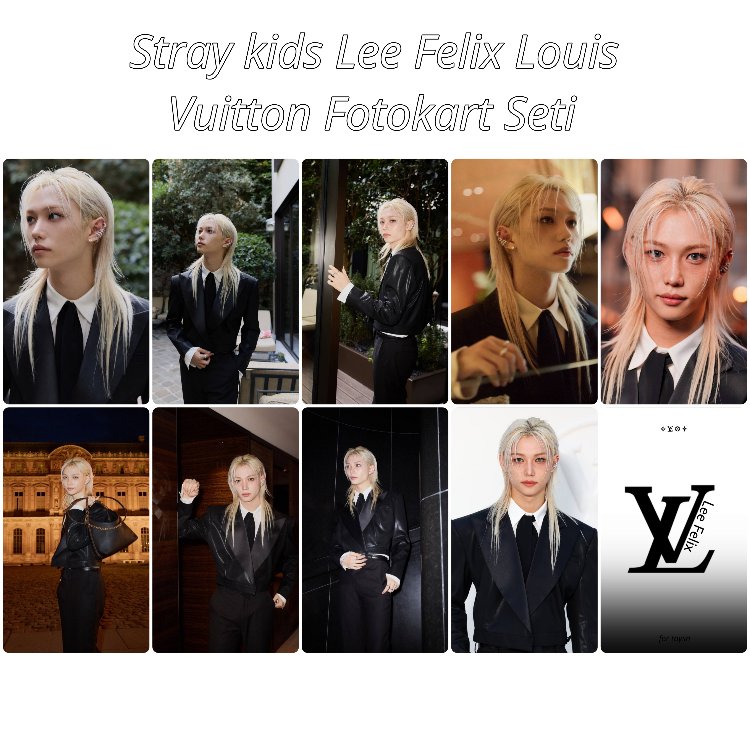 Stray kids Fotokart seti Lee Felix Loiss Vittonn Fotokart Seti