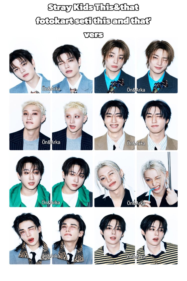 Stray kids fotokart seti This & That 'This and that vers