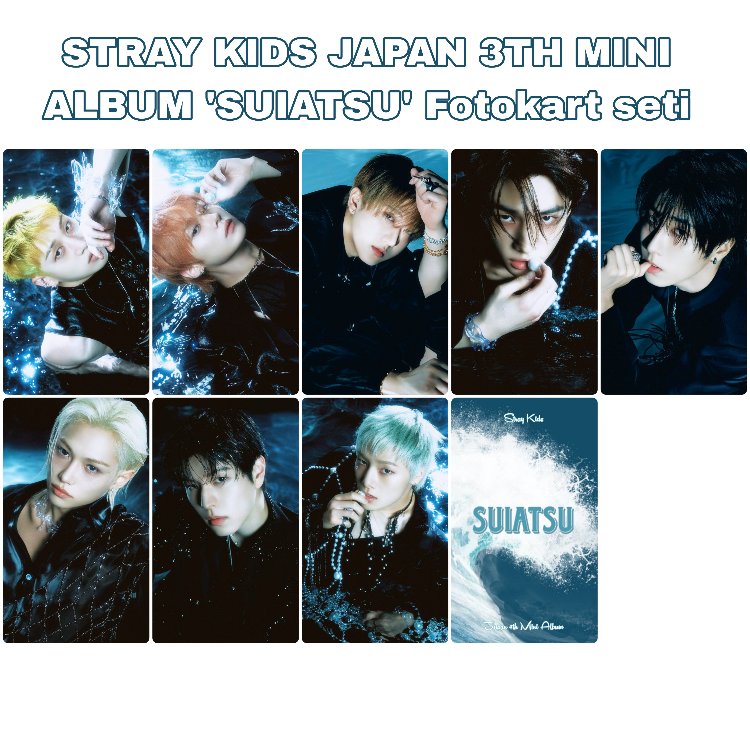 STRAY KIDS JAPAN 3TH MINI ALBUM 'SUIATSU' Fotokart seti