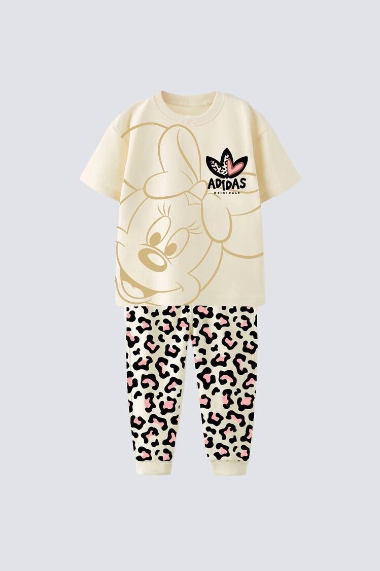 Adidas kız yazlık takım leopar