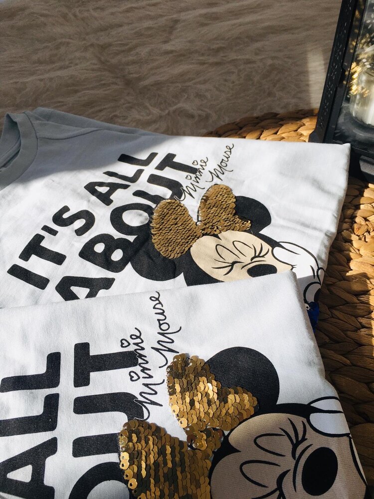 Zara Mickey Kısa Kollu Tunik Elbise