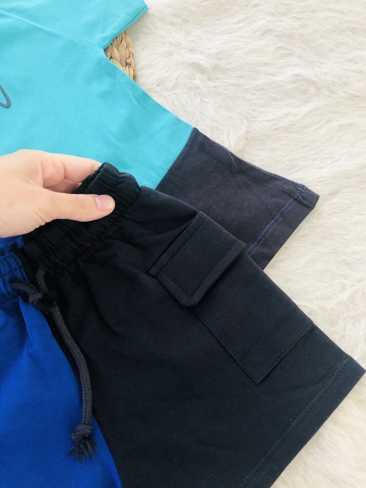 Zara Blok renkli takım 