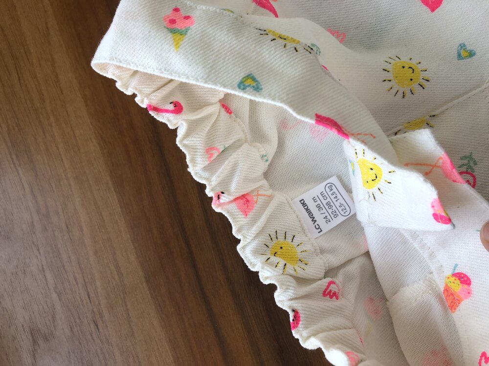 Lcw Denim Şort / Flamingo desenli