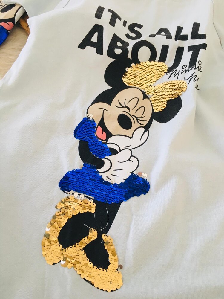Zara Mickey Kısa Kollu Tunik Elbise