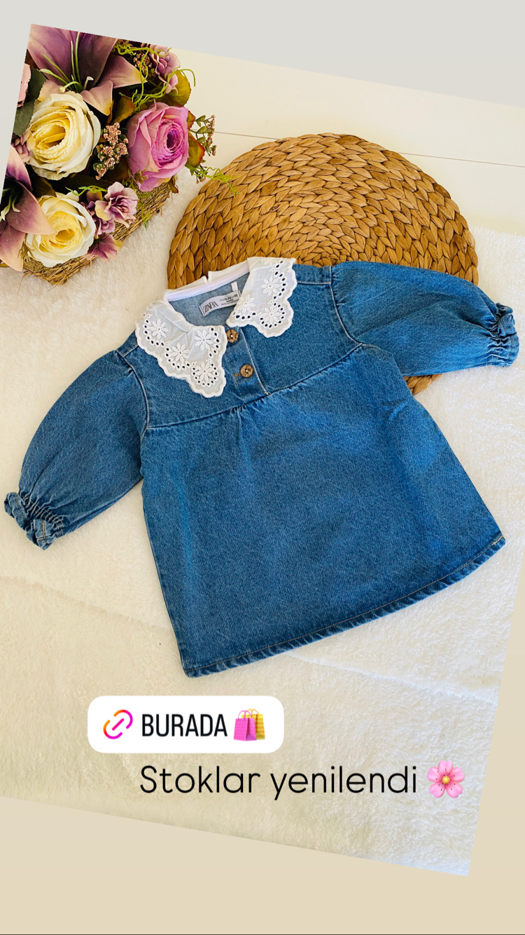 Zara Denim elbise / Mavi 