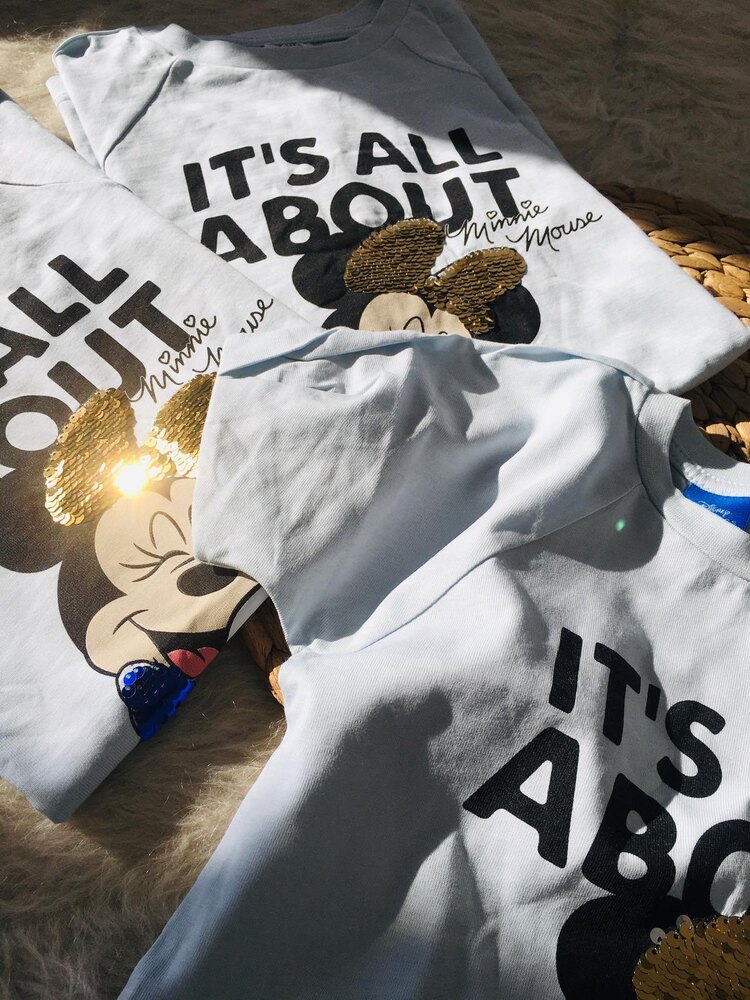 Zara Mickey Kısa Kollu Tunik Elbise