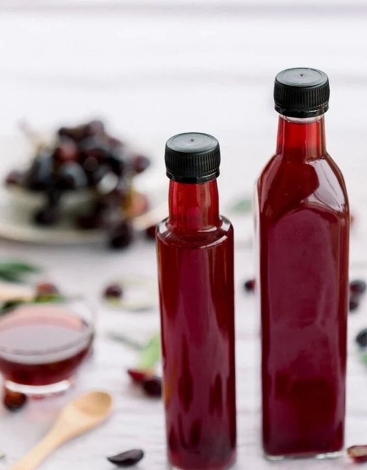 Cam Şişede Kara Üzüm Sirkesi (500 ml)