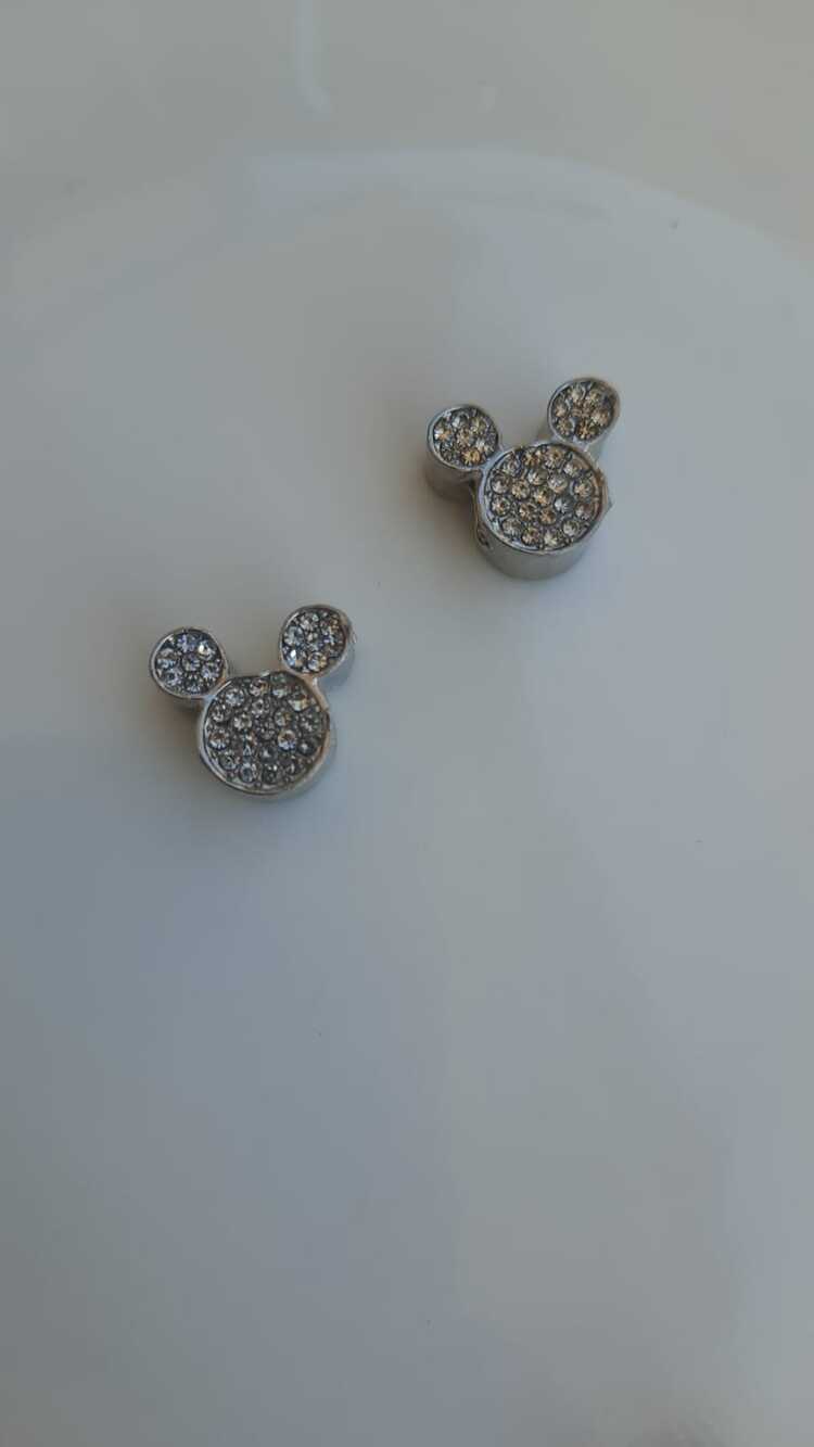 Mickey charm, Silver