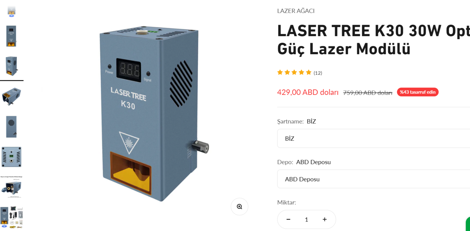 LASER TREE 30W MODÜL