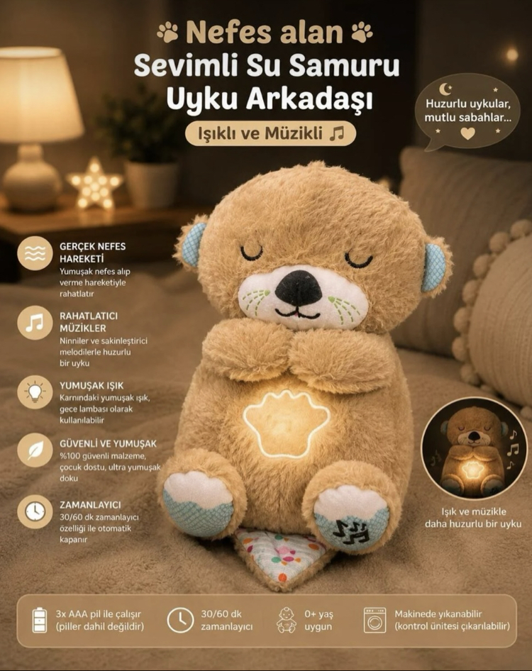 Nefes alıp veren peluş 