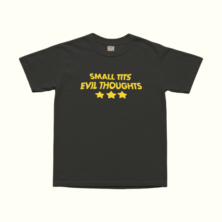 Small Tits Evil Thoughts T-Shirt
