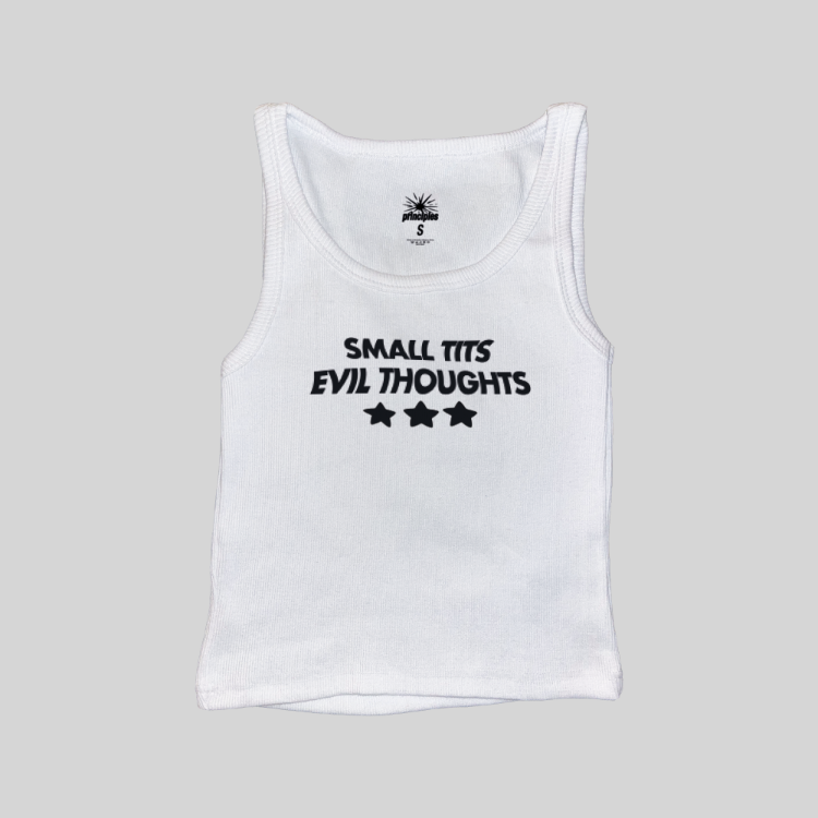 Small Tits Evil Thoughts Fitilli Askılı Üst Atlet