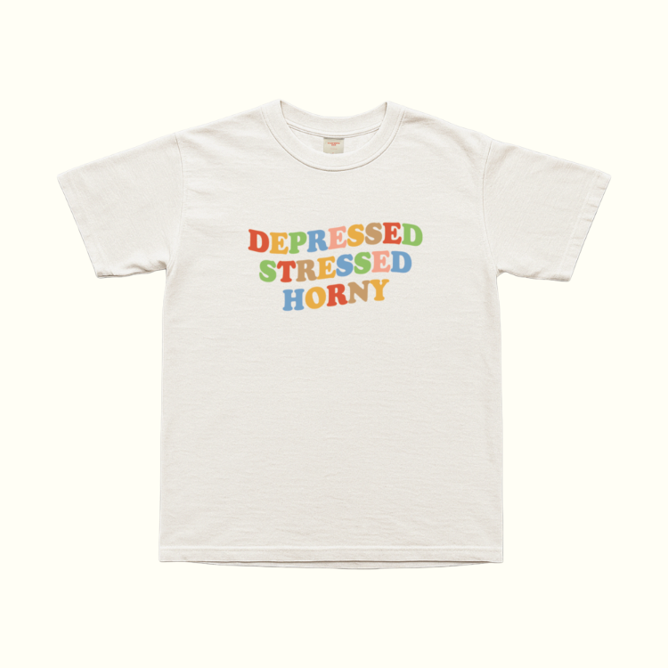Depressed Stressed Horny T-Shirt