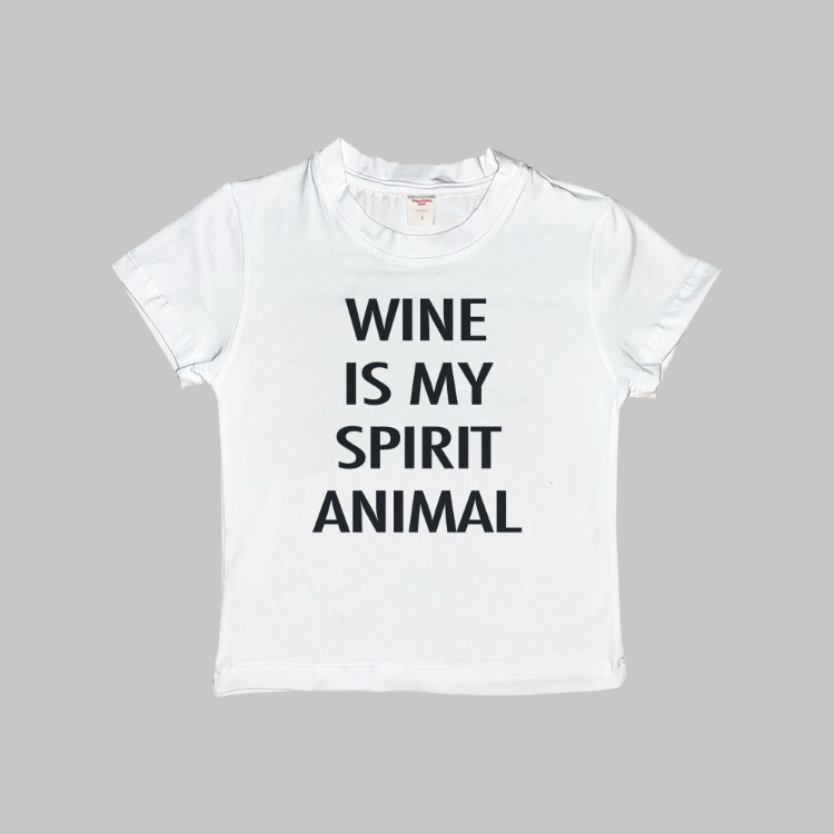 Wine Is My Spirit Animal Baby Tee